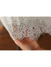 Ivory Cotton Lace Cross Back Flower Girl Dress